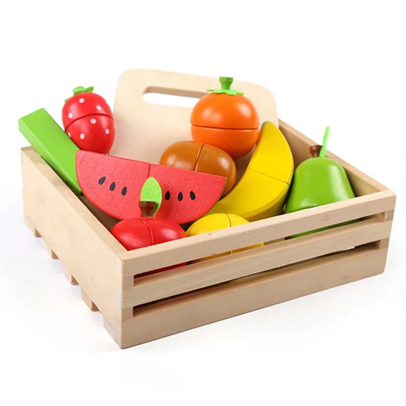 Montessori Fruits and Vegetables Wooden Toys