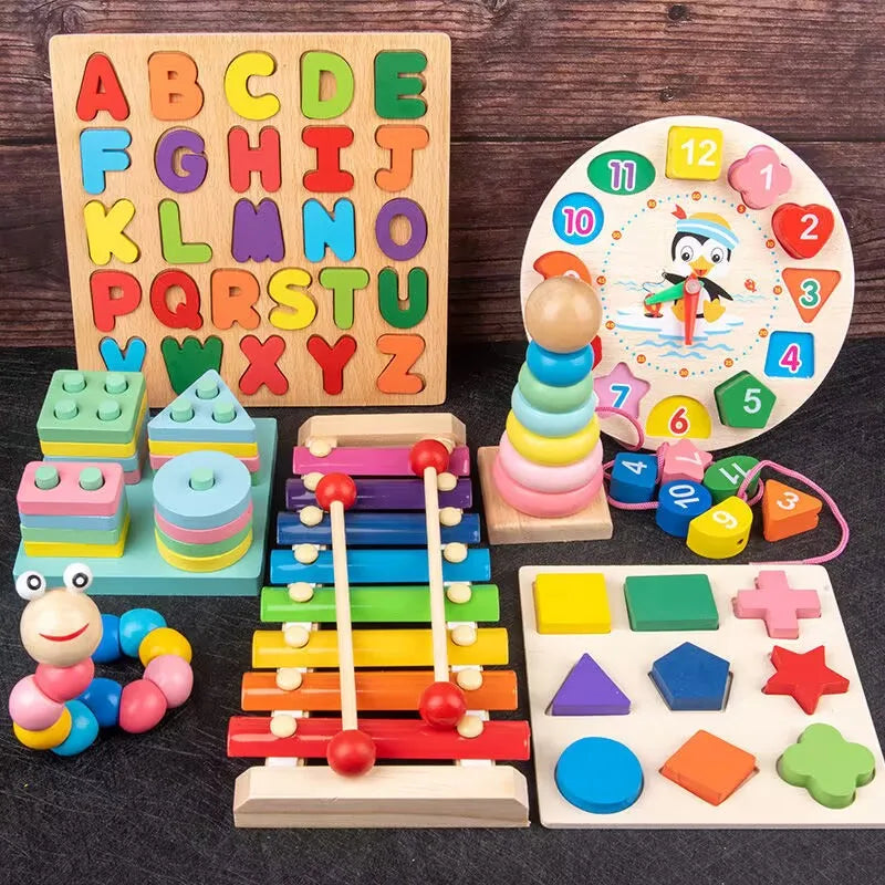 Educational Learning Sensory Wooden Toys