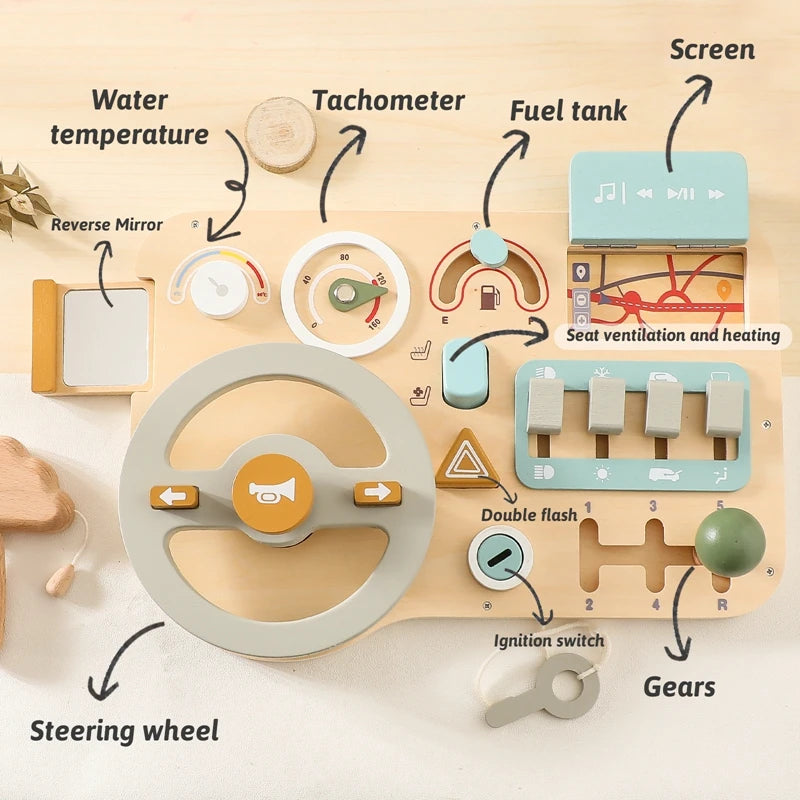 Steering Wheel Busy Board Sensory Toy